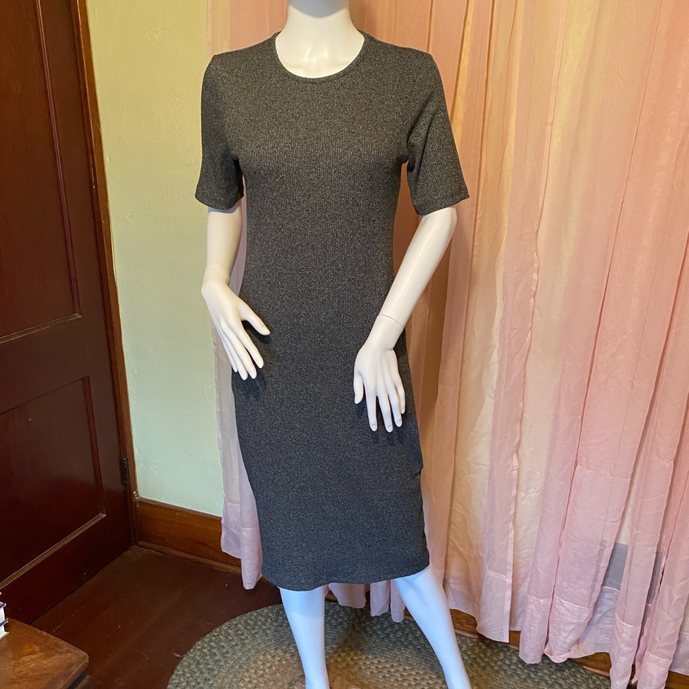 American Giant Gray T Shirt Dress